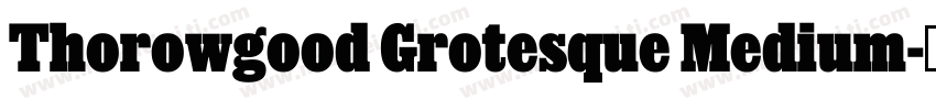 Thorowgood Grotesque Medium字体转换